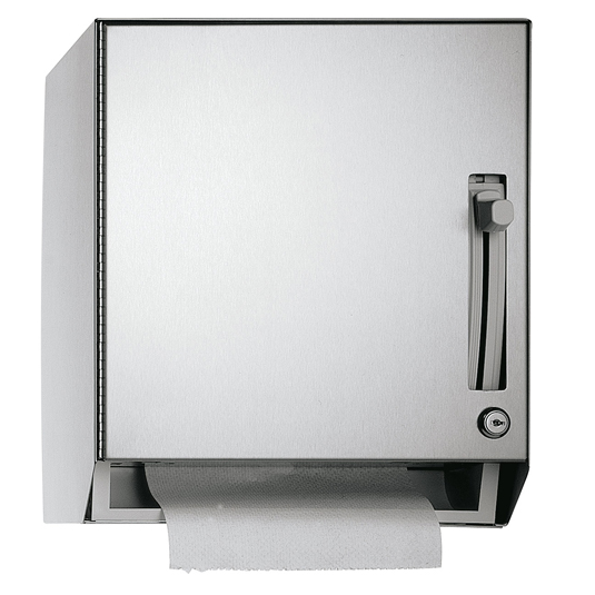 ASI 8522 Commercial Surface - Mounted Stainless Steel Manual Lever - Type Paper Towel Dispenser for Business Use