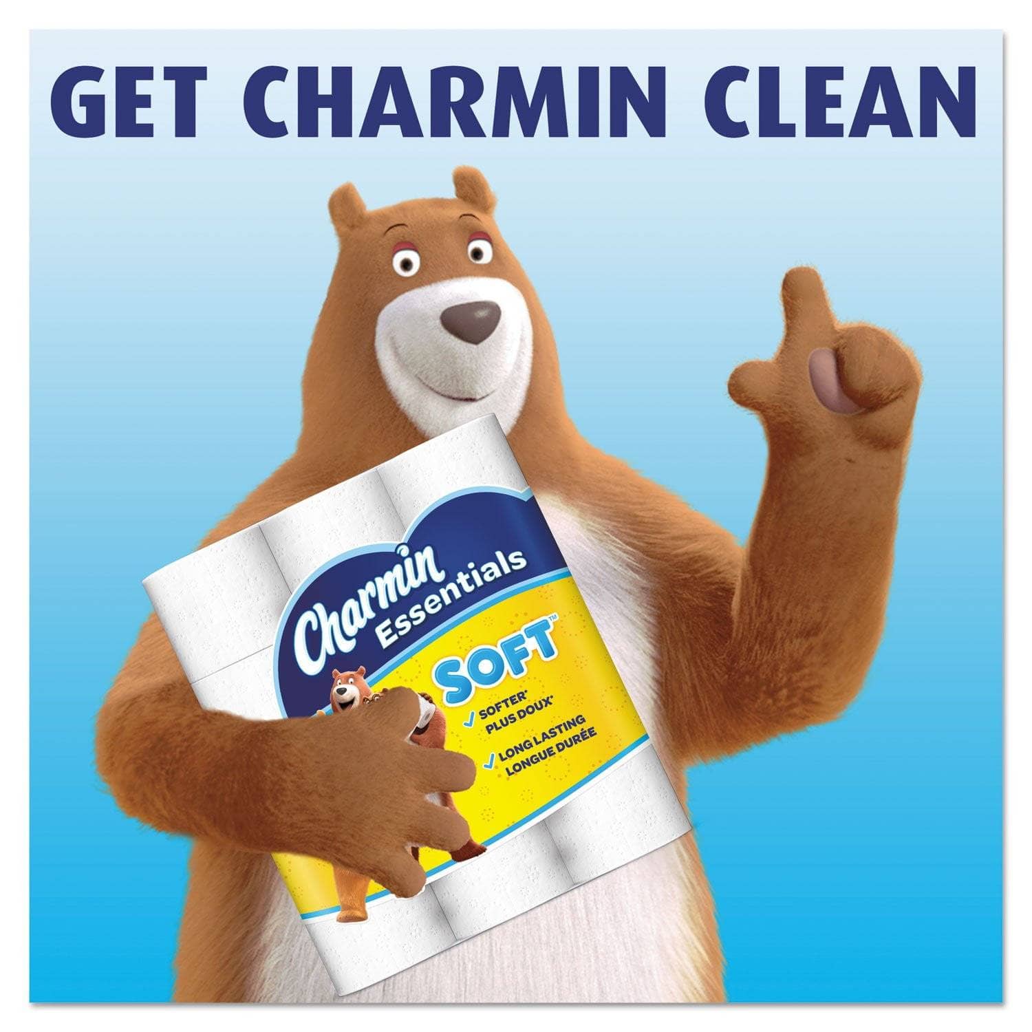 Charmin Essentials 2-Ply Soft White Septic-Safe Bathroom Tissue, 24 Rolls per Pack