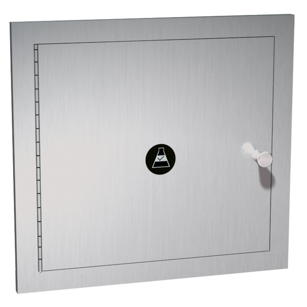 ASI 8154 Commercial Specimen Cabinet, 13-1/4 W x 12-3/4 H x 6 D, Recessed-Mounted, Stainless Steel w Satin Finish