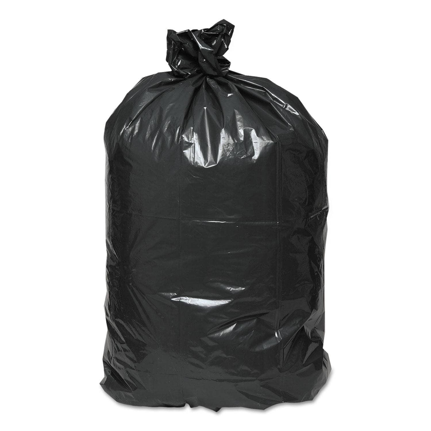 Earthsense Linear Low - Density Black Recycled Can Liners for 33 - Gallon Trash Cans, 1.65 Mil Thickness, 33 X 39 Size, 100 Pieces per Carton - WBIRNW4060