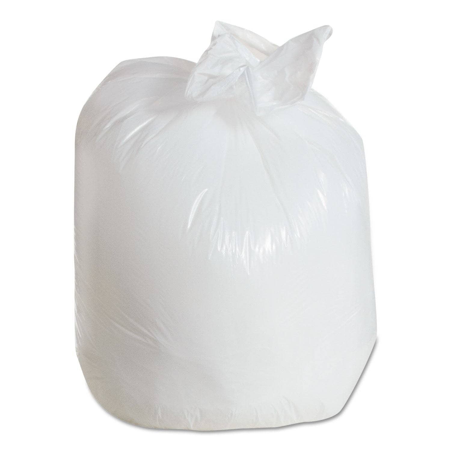 FlexSol Low Density Can Liners, 33 Gal, 0.8 Mil, 33 X 39, White, 150/Carton - ESXST39