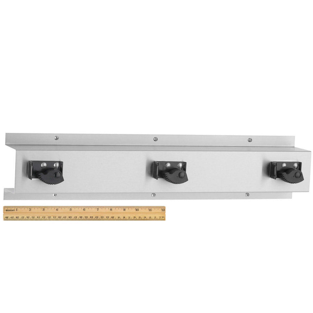 Bobrick B-223x24 High - Quality Commercial Mop and Broom Storage Holder, Measuring 8 Inches in Width and 34 Inches in Length, Crafted from Stainless Steel 2