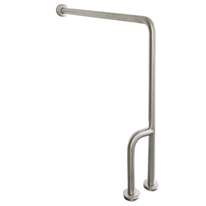 ASI 3833-L  (33 x 30 x 0.5)  Commercial Left Hand Grab Bar, 1/2 Diameter x 33 Length, Stainless Steel