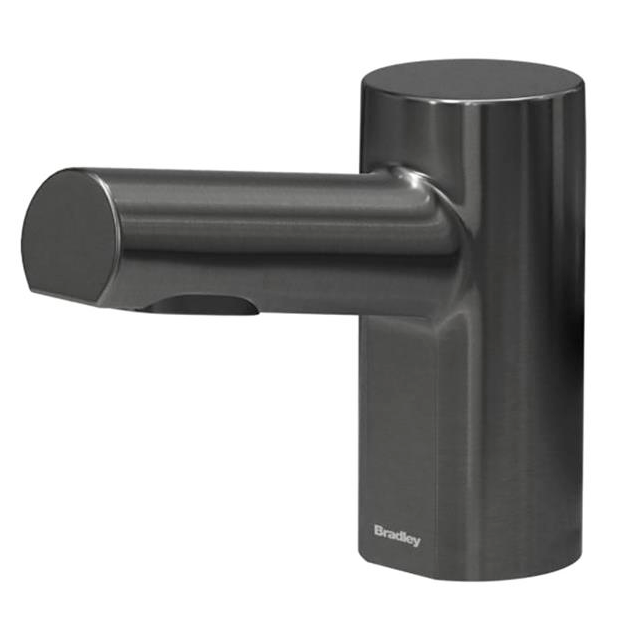 Bradley (6-3300) RLM-BB Touchless Counter Mounted Sensor Soap Dispenser, Brushed Black Stainless, Metro Series