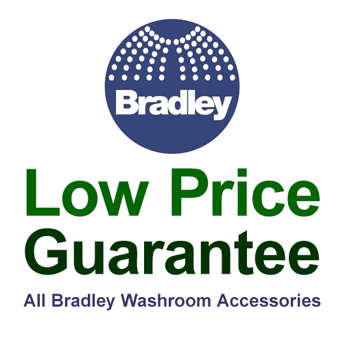 Bradley ZD1-FS Flat Strike In-Swing Toilet Partition Door Hardware Kit for 1 Panel