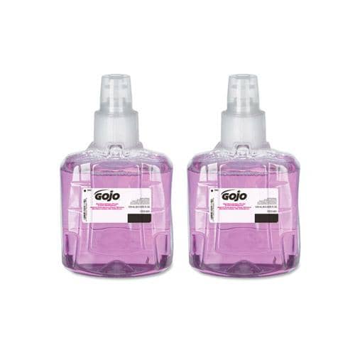 Gojo LTX-12 Black Touch-Free Foam Soap Dispenser with 2PK Plum Antibacterial Refills