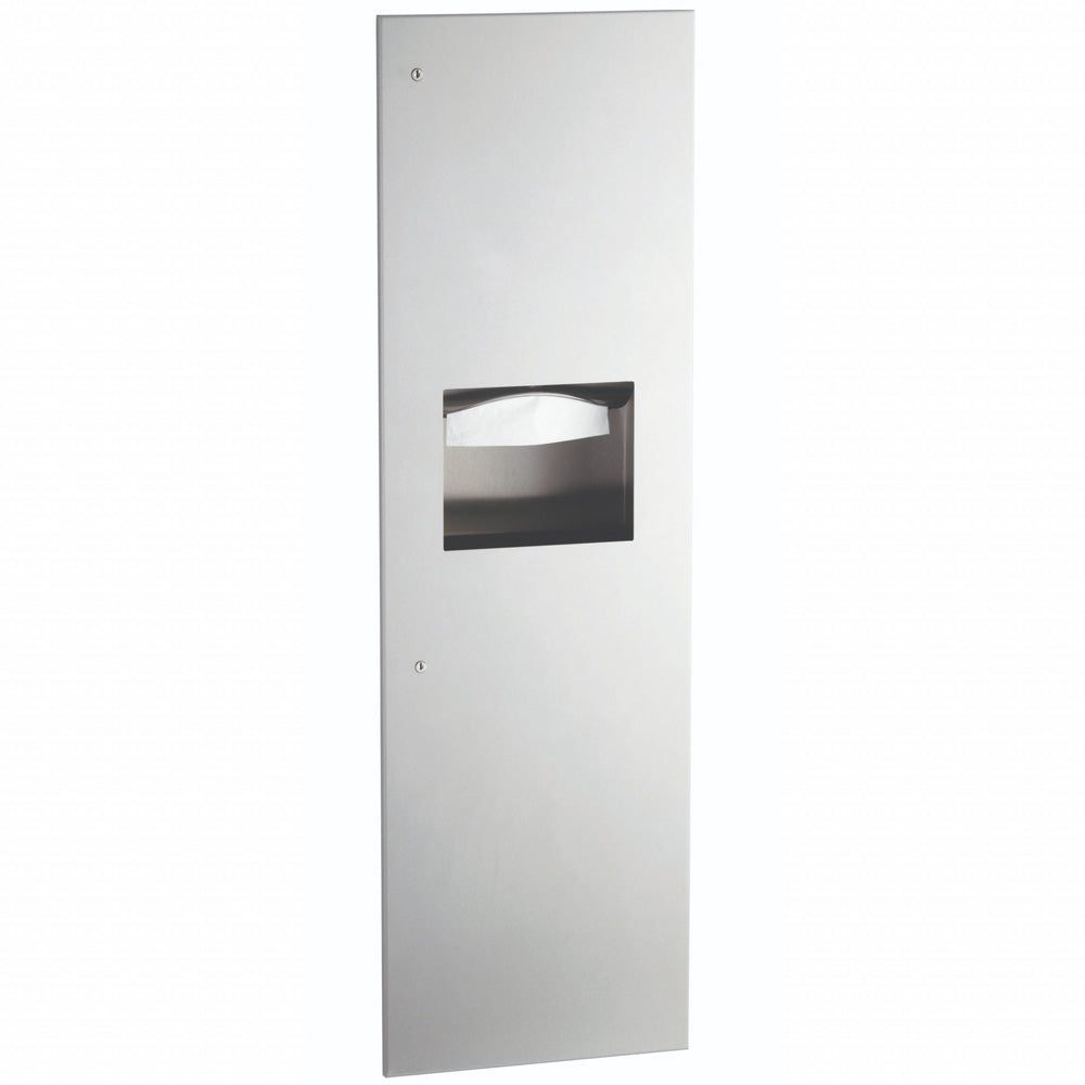 Bobrick B-39003 High - Quality Combination Commercial Paper Towel Dispenser and Waste Receptacle with Recessed - Mounted Design in Stainless Steel