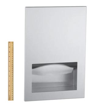 Bobrick B-35903 Recessed-Mounted Commercial Stainless Steel Paper Towel Dispenser
