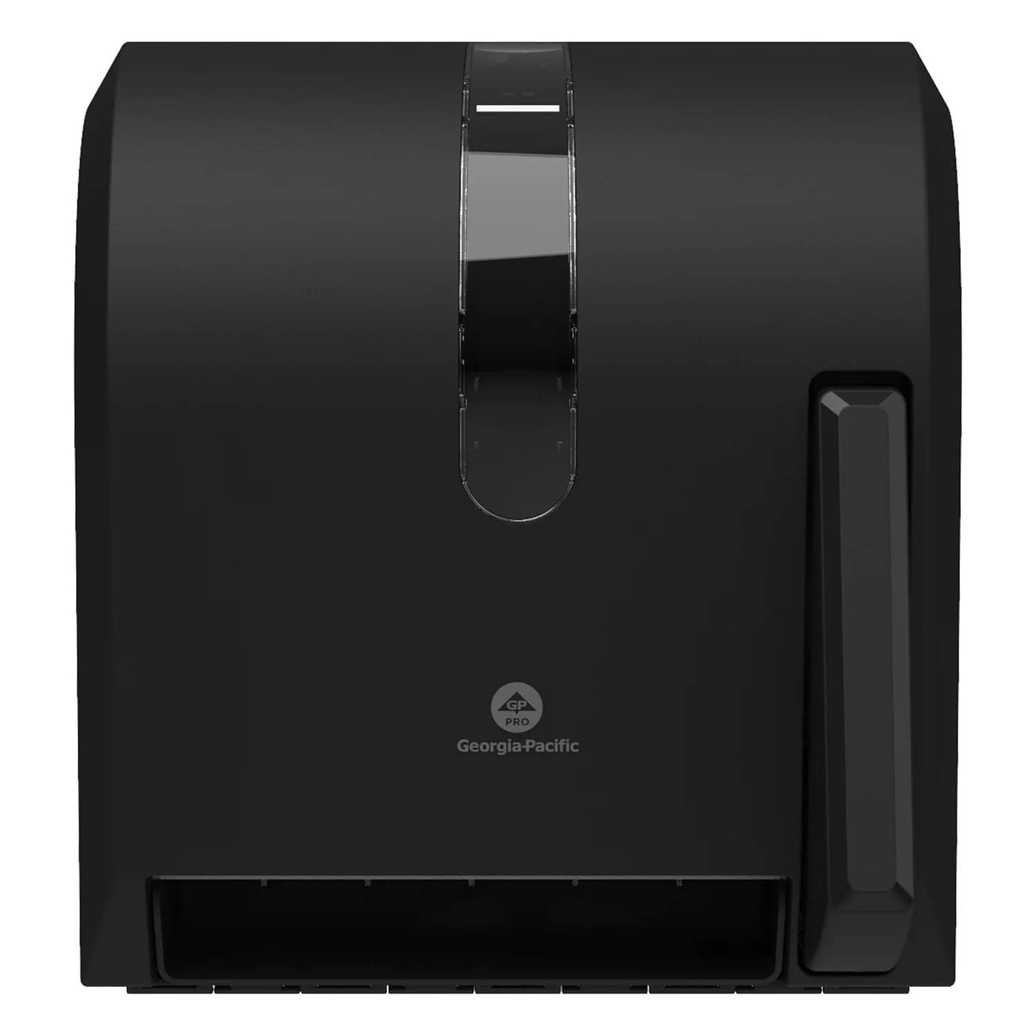 Georgia Pacific Hygienic Push - Paddle Roll Towel Dispenser Model GPC54338A, Ideal for Various Settings, 13 x 10 x 14.4 Dimensions, Black Color