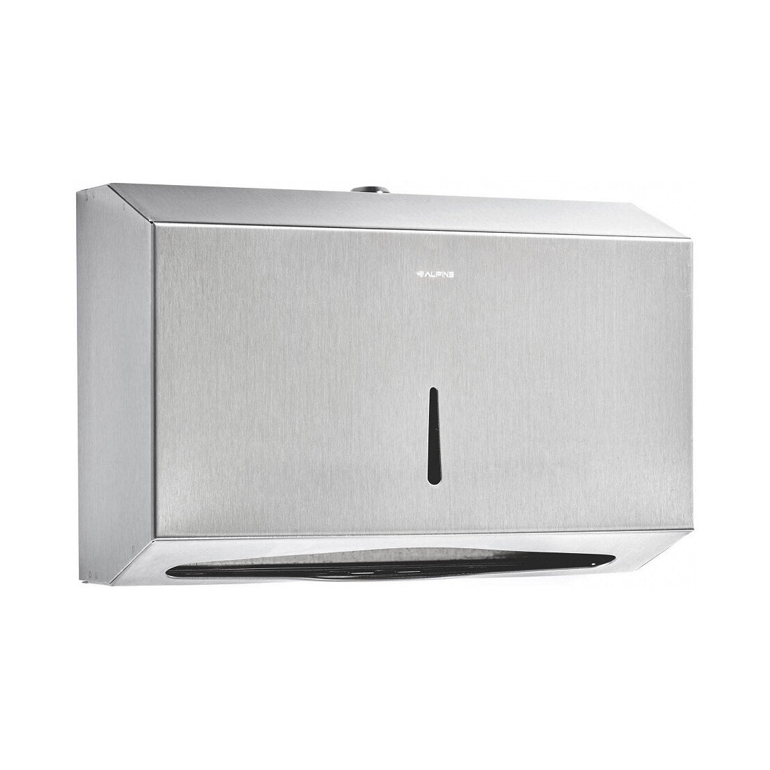 Alpine Stainless Steel Brushed C-Fold/Multifold Paper Towel Dispenser - ALP481S