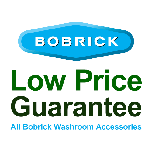 Bobrick B - 279 6.4 - Gallon Surface - Mounted Stainless Steel Commercial Restroom Trash Can, 14W x 18H x 6D