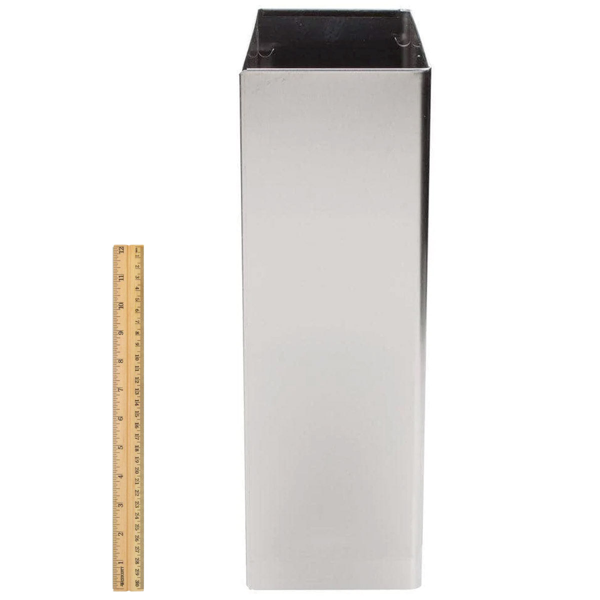 Bobrick B - 279 6.4 - Gallon Surface - Mounted Stainless Steel Commercial Restroom Trash Can, 14W x 18H x 6D