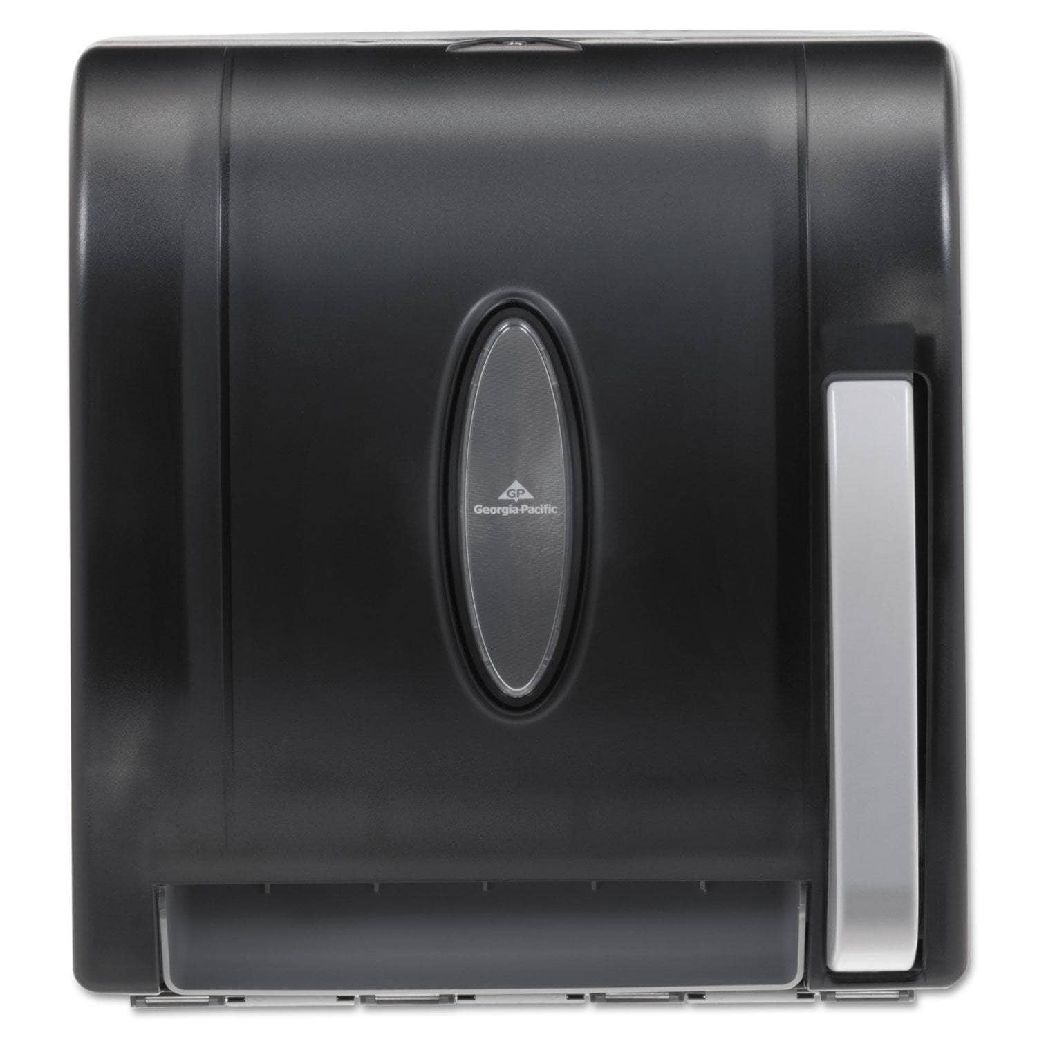 Georgia Pacific Hygienic Push - Paddle Roll Towel Dispenser Model GPC54338A, Ideal for Various Settings, 13 x 10 x 14.4 Dimensions, Black Color