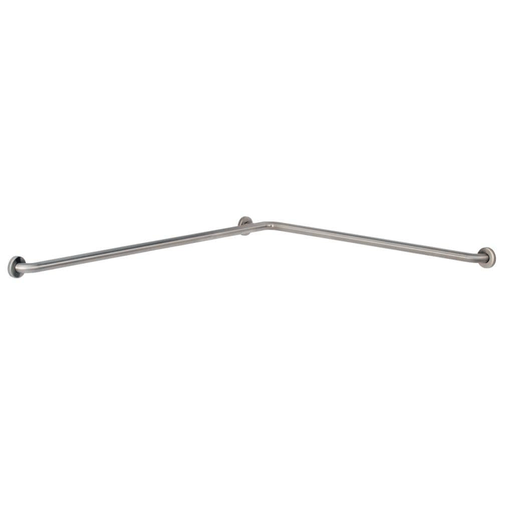 Bobrick B-6897 Slip-Resistant 1-1/2 Diameter Stainless Steel Toilet Compartment Grab Bar