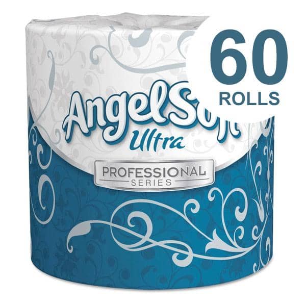 Georgia Pacific Angel Soft Ultra 2-Ply Premium Septic-Safe White Bathroom Tissue, 400 Sheets/Roll, 60/Carton