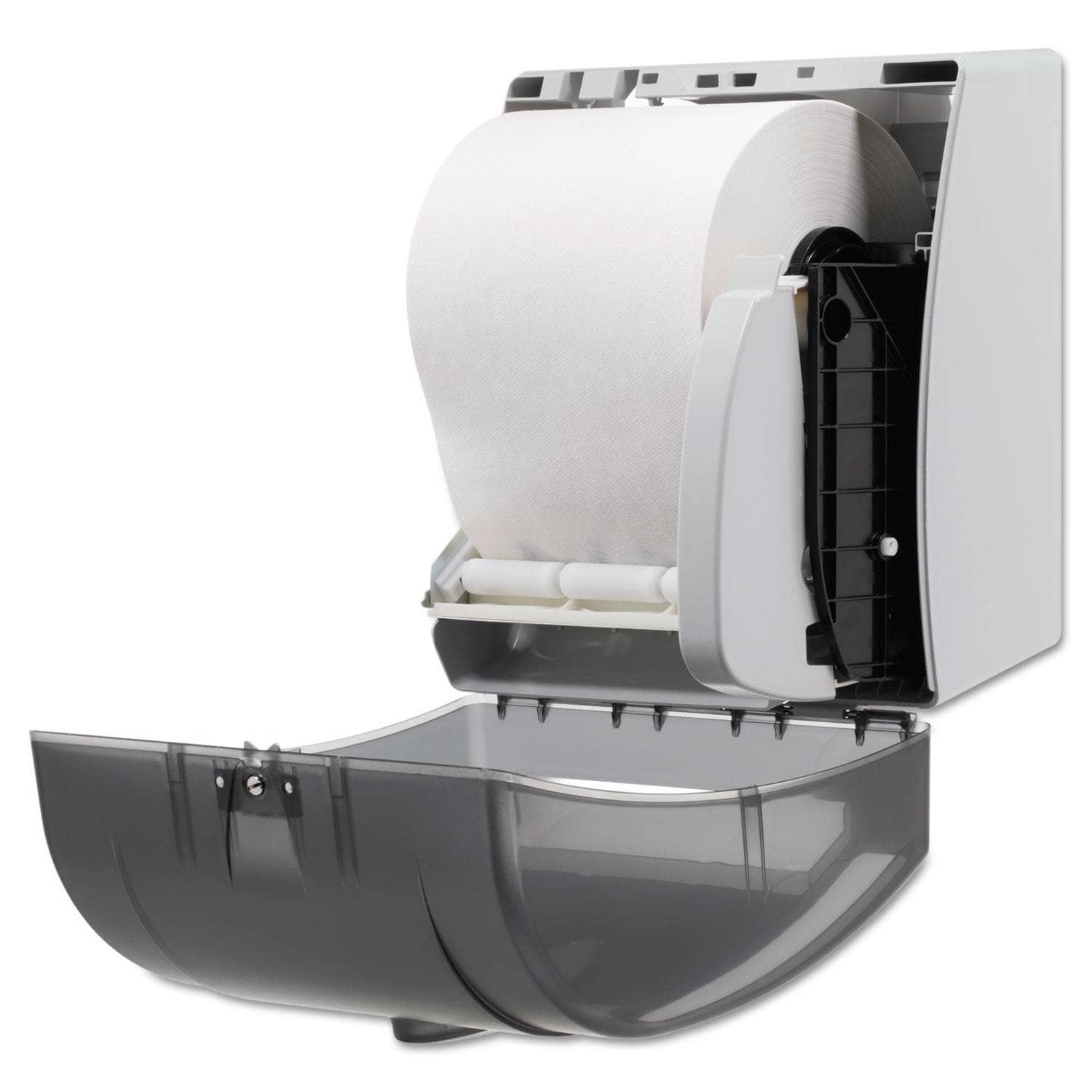 Georgia Pacific Hygienic Push - Paddle Roll Towel Dispenser Model GPC54338A, Ideal for Various Settings, 13 x 10 x 14.4 Dimensions, Black Color