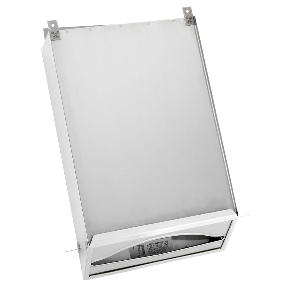 Bobrick B-318 Surface-Mounted Stainless Steel Commercial Paper Towel Dispenser for Commercial Use